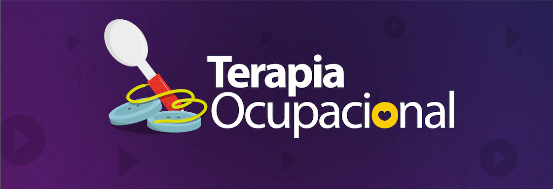Texto sobre fondo morado: Terapia ocupacional